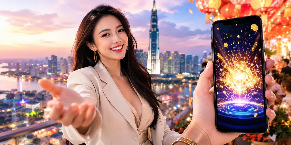 Không khí lễ hội tại TP.HCM với người chơi trải nghiệm casino và cược trên di động